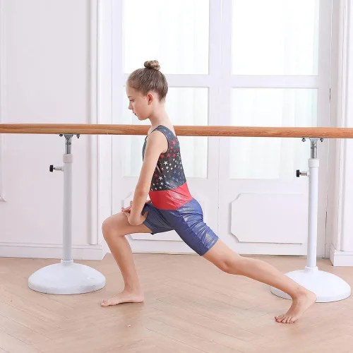 Vista 5 de UNICOMIDEA Ropa de gimnasia para niñas, sin mangas, leotardos de gimnasia para niños, traje de gimnasia para niños de 3 a 10 años, unitardos