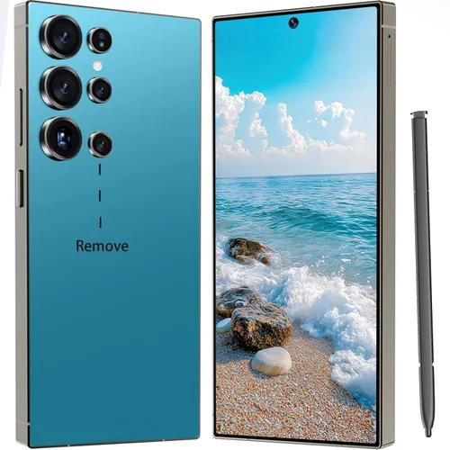 Vista 5 de Teléfono I24 Ultra desbloqueado, bolígrafo integrado, batería de teléfono inteligente de 6800 mAh, pantalla HD de 6.8 pulgadas, 8+256 GB con tarjeta