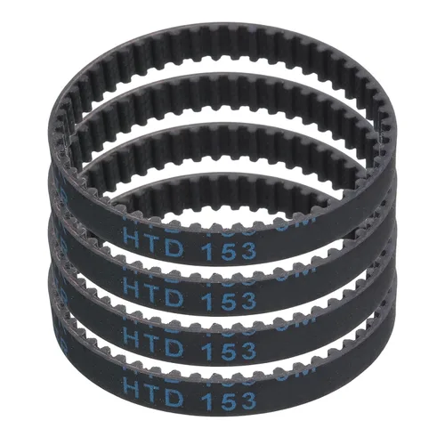 Vista 105 de uxcell 4 piezas HTD-3M Correa de Distribución de Goma 48 Dientes, Longitud de Paso 144mm x Ancho 6mm x Altura 2.4mm, Correa de Polea de Distribución