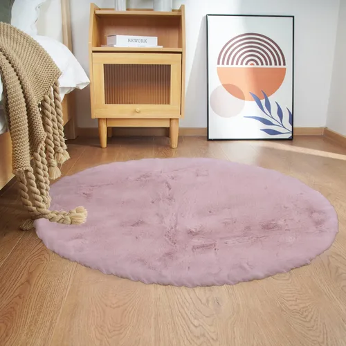 Vista 65 de Ghouse Alfombra ultrasuave de pelo sintético de conejo 2x3, alfombras lavables a máquina para dormitorio, alfombras esponjosas para sala de estar