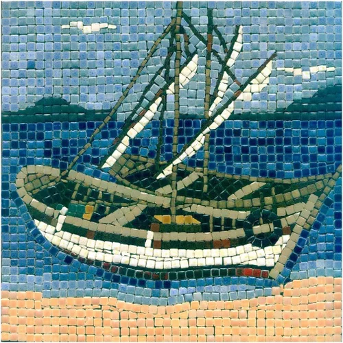 Vista 26 de Crea una verdadera obra de arte de mosaico con nuestro kit de hazlo tú mismo, acuario cuadrado de 7 pulgadas (18 cm)