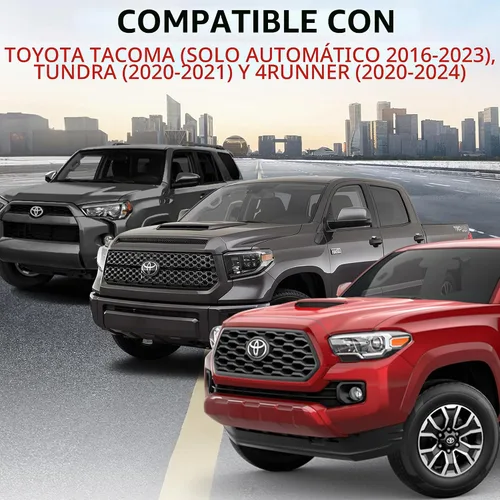 Vista 2 de AJT Design Botón Automático de Arranque/Parada para Tacoma 2016-2023, Tundra 2020-21, 4Runner 2020-2024 Botón de Arranque/Parada para Tacoma