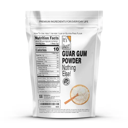Vista 2 de It's Just - Goma Guar, Sin Gluten, Sin OGM, Espesante y Aglutinante a Base de Plantas, Espesa Artículos Fríos, Horneado Keto, Sustituto de Goma