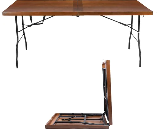 Vista 15 de The Portland - Mesa plegable - Escritorio de madera portátil ligero Pequeño diseño plegable de madera, no requiere montaje