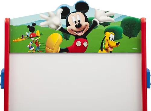 Vista 5 de Delta Children Caballete de actividades de Mickey Mouse, certificado Greenguard Gold