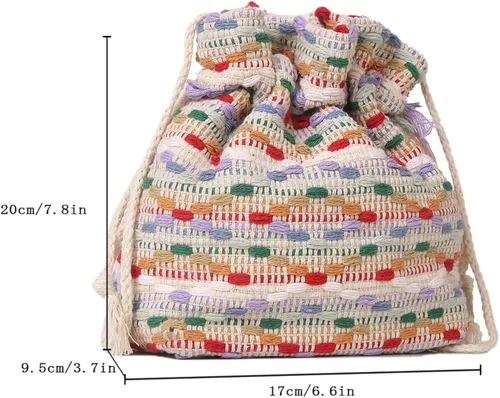 Vista 5 de Verdusa Bolso bandolera con cordón para mujer