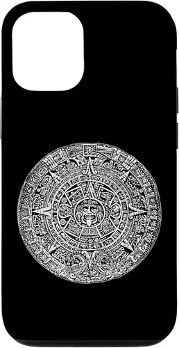 Vista 28 de Aztec Calendar Sun Stone Mexican Mayan Calendario Azteca Case for iPhone 17
