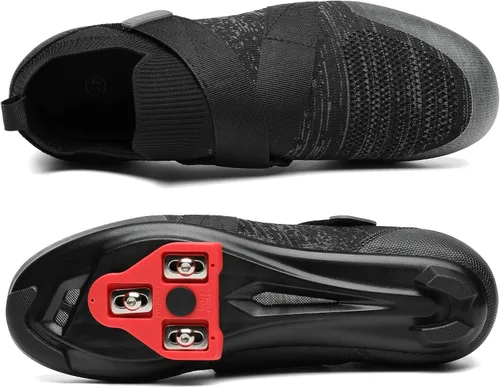 Vista 5 de Zapatos de ciclismo unisex compatibles con Peloton Bike y SPD Indoor Road Riding Ciclismo Zapatos de bicicleta con tacos Delta incluidos