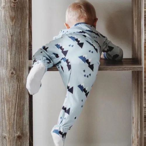 Vista 61 de ZippyJamz - Pijama orgánica para bebé con pies y cremallera para cambiar pañales fácil y rápido
