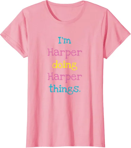 Vista 16 de Harper - Camiseta de regalo para niños con texto personalizado