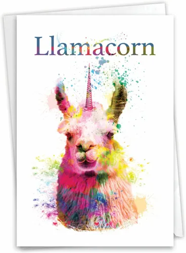 Vista 15 de NobleWorks - 1 divertida tarjeta de cumpleaños de animales con sobre - Bonita tarjeta para cumpleaños - Aquí está mirando el zoológico C6639FBDG-US