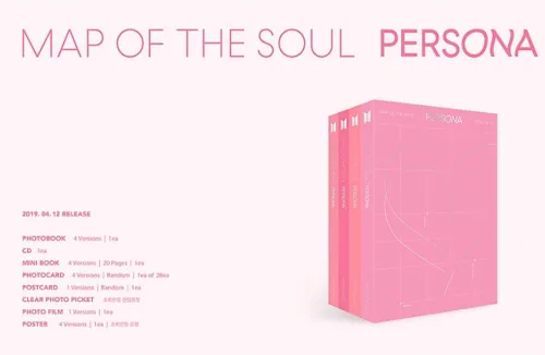 Vista 2 de BTS MAP of The Soul : Persona (Versión 1) Álbum + Póster Plegado
