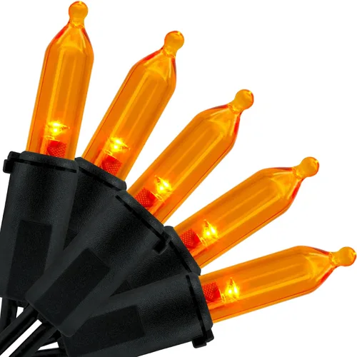 Vista 10 de YULETIME - Luces de Navidad LED púrpuras con cable marrón, 33 pies, 100 unidades, juego de luces de cadena certificadas por UL, calidad comercial