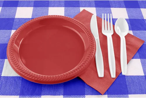 Vista 3 de Mantel ajustable para mesa y banco de picnic de 72 pulgadas, 3 piezas, color azul