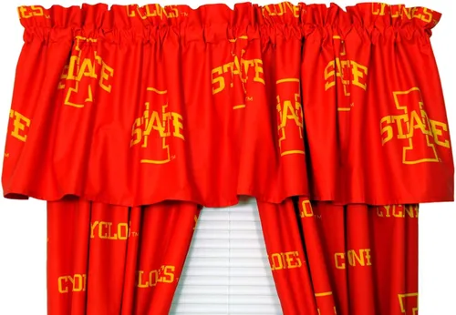 Vista 15 de College Covers Everything Comfy Arkansas Razorbacks - Cenefa de cortina estampada - 84 x 15 pulgadas