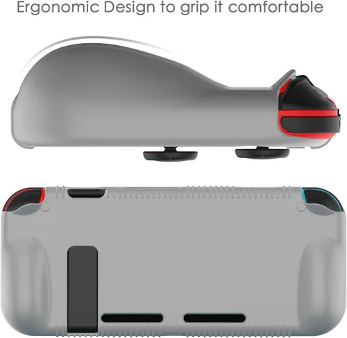 Vista 4 de Semeving for Nintendo Switch Case,Soft Protective Case with Ergonomic Grip Design,Shock-Absorption&Anti-Scratch