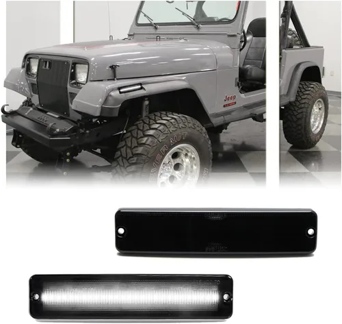 Vista 11 de Luces LED secuenciales de marcador lateral para guardabarros delanteros para J-e-e-p Wrangler JK 2007-2019, lámparas de marcador de parachoques