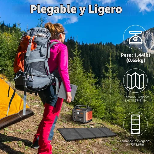 Vista 5 de SOKIOVOLA Paneles solares portátiles 30W Paneles solares plegables Cargador Panel solar ETFE con DC USB-C y USB-A IP68 Impermeable para estaciones