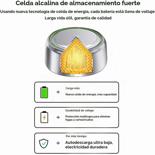 Vista 3 de TXY 10PCS LR621 AG1 SR621SW 364 LR60 164 1.5V Batería de reloj alcalino Pilas de botón
