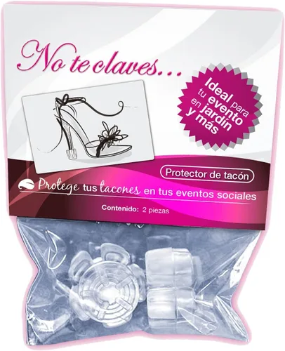 Vista 9 de Protectores de tacón alto adaptables para caminar sobre la hierba cada tipo de zapatos de boda para mujer Blanco