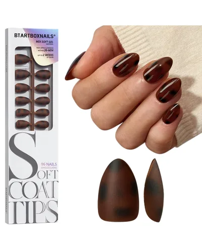 Vista 8 de BTArtboxnails - Uñas a presión, uñas medianas con forma de concha