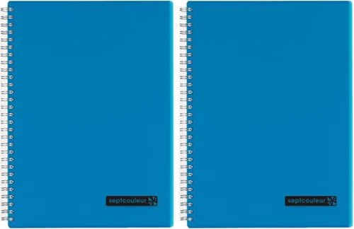 Vista 17 de Maruman Septcouleur - Cuaderno rayado - A5, 5.83 x 8.27 pulgadas, 80 hojas/160 páginas, diario de papel rayado universitario de 0.276 in, espiral