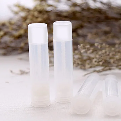 Vista 3 de Tubos vacíos para bálsamo de labios de 3/16 onzas (5,5 ml), paquete de 12; color natural (translúcido)