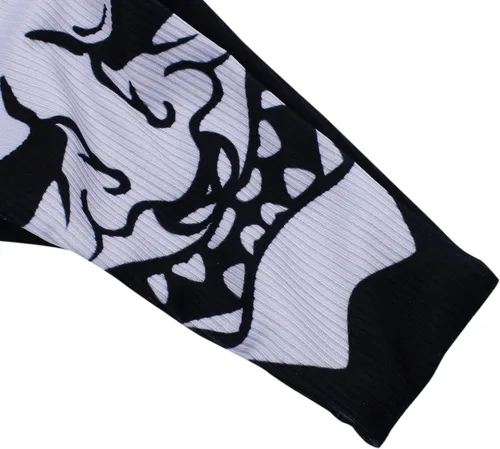 Vista 61 de AIBEARTY Traje de baño de dos piezas con estampado de calaveras para mujer, conjunto de bikini triangular de corte alto para fiesta, festival