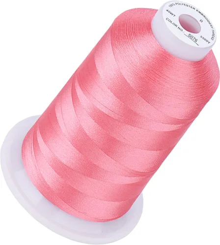 Vista 45 de Simthread 5500 yardas de hilo de bordar, 5000M de alto rendimiento 40WT 100% hilo de poliéster – 170+ colores vívidos, clasificado de alta velocidad
