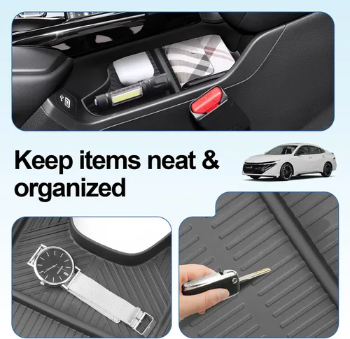 Vista 2 de SHAOHAO 2 unidades para Honda HR-V 2026 2027 Organizador de consola central y organizador inferior para Honda HR-V HRV 2023 2024 2025 2026 2027