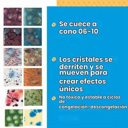 Vista 7 de Sax, set de 12 esmaltes mágicos de cristal para uso escolar y manualidades, varios colores, envases de 4 onzas