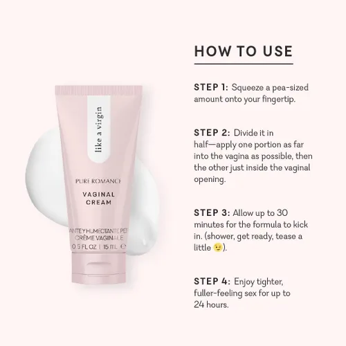 Vista 7 de Pure Romance Crema tensora vaginal para mujeres, tensador femenino de acción rápida las 24 horas, rejuvenecimiento sin pesas, 0.5 onzas líquidas