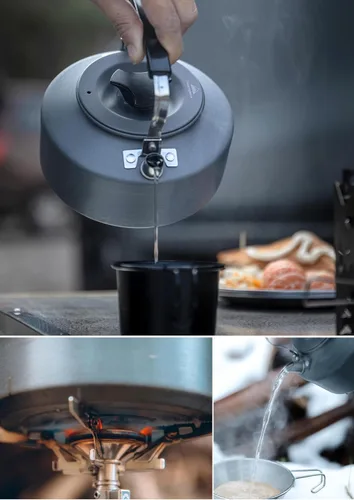 Vista 8 de CAMPINGMOON - Cafetera ultraligera portátil de 1 litro para acampar S1000