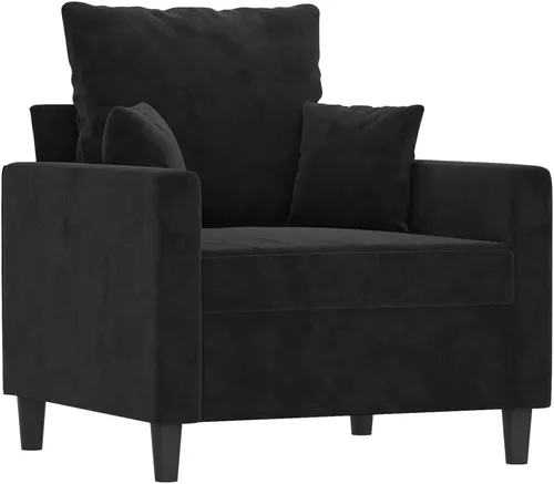 Vista 10 de vidaXL Sofá de 2 plazas, acolchado de terciopelo de lujo, cómodo asiento y almohadas acolchados, diseño moderno, marco de metal resistente