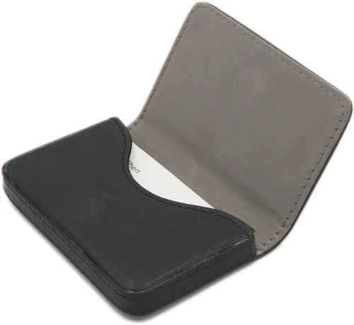 Vista 24 de Cartera con bloqueo RFID - Tarjetero minimalista de cuero para negocios, 12-verde, Pequeña, Slim
