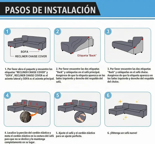 Vista 7 de Fundas para sofá modular, funda para sofá con aspecto de cuero, forma de L, 2 piezas, funda elástica suave para sofá seccional, protector de muebles