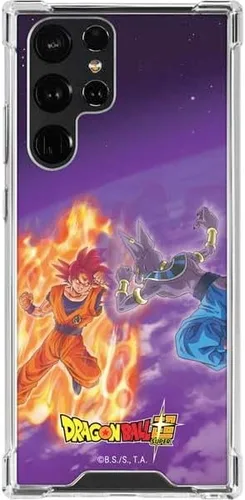 Vista 16 de Skinit Funda transparente compatible con Galaxy S23 Ultra, diseño oficial de Dragon Ball Super Goku