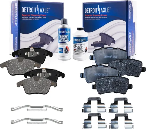 Vista 75 de Detroit Axle - Pastillas de Freno Traseras de Cerámica Izquierda Reemplazo de Pinza para Silverado Sierra Suburban 1500 Tahoe Yukon Escalade ESV EXT