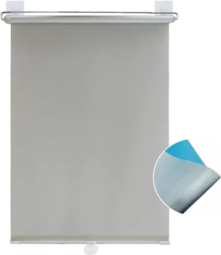 Vista 65 de Persianas inalámbricas con ventosas, persianas opacas para cubrir ventanas, persianas enrollables retráctiles, cortinas de automóvil sin Negro