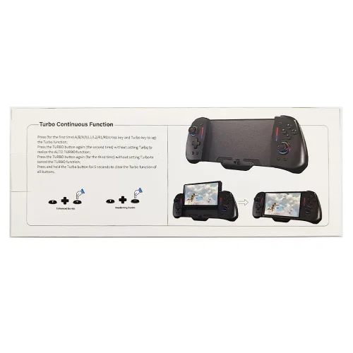 Vista 10 de RREAKA Wireless Switch Controllers for Nintendo SwitchOLED Controller, Ergonomic Handheld Mode Controller with 9 Lights Color, One Piece Joypad