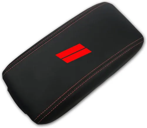 Vista 8 de Funda para el reposabrazos de la consola central, de piel, antiarañazos, de protección, accesorios de decoración interior, para Dodge Durango Fibra
