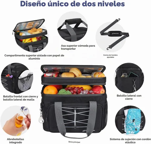 Vista 2 de Maelstrom 24/30/60 Can Soft Cooler Bag, Double Deck Portable Ice Chest
