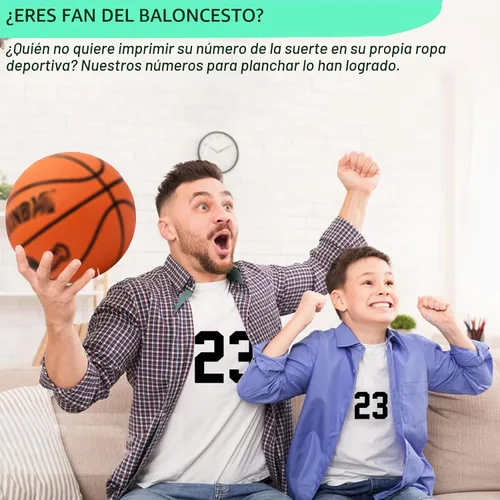 Vista 2 de 22 piezas de números de camiseta con números para planchar, número de transferencia de calor, números de jersey del 0 al 9 para uniforme