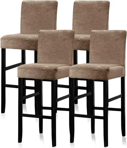 Vista 13 de Lellen - Fundas para taburete de bar de jacquard, fundas para silla de taburete de bar, fundas para silla de bar, fundas para taburete de bar