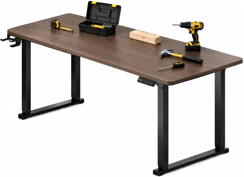 Vista 15 de 63" Dual-Motor Electric Height Adjustable Workbench Negro