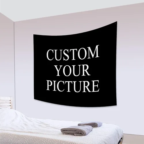 Vista 27 de Canessioa Tapiz personalizado para cargar imágenes personalizadas, tapiz personalizado, pancarta, logotipo, diseño de texto, tapiz para colgar