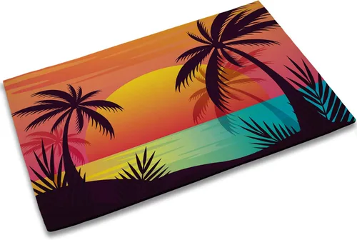 Vista 9 de TUBAMQ Felpudo de puerta Blessed de 17 x 30 pulgadas, tapete decorativo de bienvenida con purpurina bendita, parte trasera de goma antideslizante