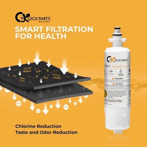 Vista 3 de QPD-01 LT700P, ADQ36006101 Reemplazo del filtro de agua compatible con Kenmore Elite 9690, ADQ36006102, WSL-3, FML-3, RFC 1200A, 46-9690 469690