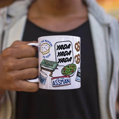Vista 148 de Trend Setters Friends the Television Show – 25 años – Mercancía oficial – Taza de café o té de cerámica blanca de 11 onzas – perfecta para regalar