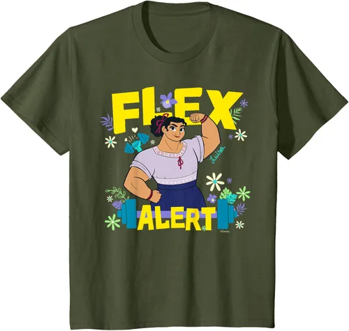 Vista 13 de Disney Encanto Luisa Madrigal Flex Alert Camiseta, Negro